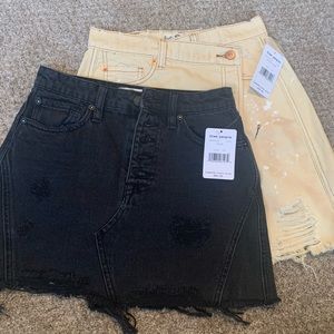 Free People denim skirt bundle